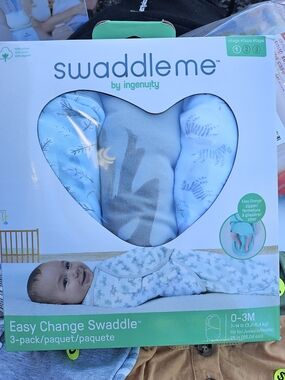 SwaddleMe Easy Change Swaddle (3-Pack) 0-3m